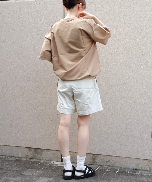 THOUSAND MILE（サウザンドマイル）の「THOUSAND MILE/サウザンドマイル　ドローコードTEE　 SHORTSLEEVE DRAWCORD TEE（Tシャツ/カットソー・メンズ・ベージュ/ブラック・M/S/L）」の21枚目の写真