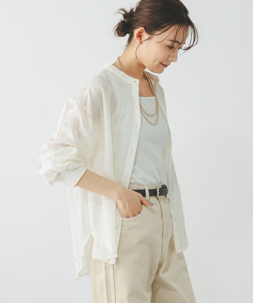 セール】アソート柄シアーシャツ/288604（シャツ/ブラウス）｜GLOBAL