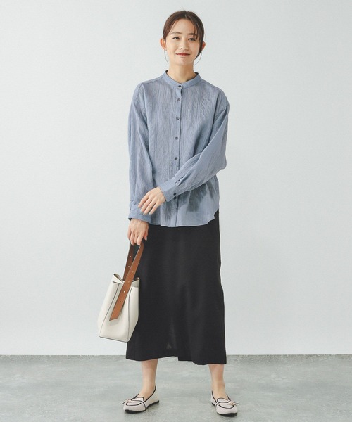 GLOBAL WORK（グローバルワーク）の「アソート柄シアーシャツ/288604（シャツ/ブラウス・レディース・グリーン系その他2/ブラック/ライトベージュ/アイボリー/ブルー系その他3・MEDIUM/LARGE）」の16枚目の写真