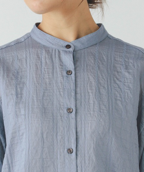 ぎゅな☺︎ページ GLOBAL WORK｜吉高由里子さん着用/アソート柄シアーシャツ