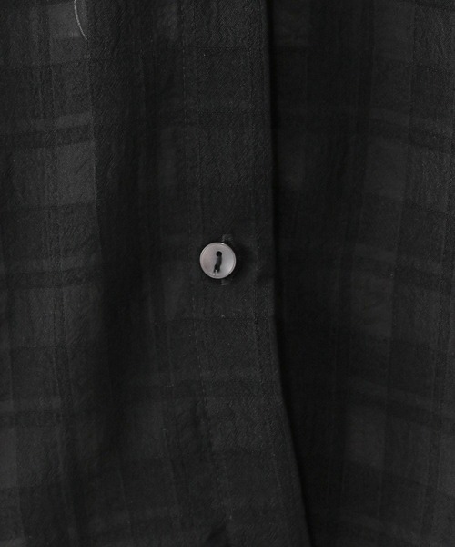 GLOBAL WORK（グローバルワーク）の「アソート柄シアーシャツ/288604（シャツ/ブラウス・レディース・グリーン系その他2/ブラック/ライトベージュ/アイボリー/ブルー系その他3・MEDIUM/LARGE）」の6枚目の写真