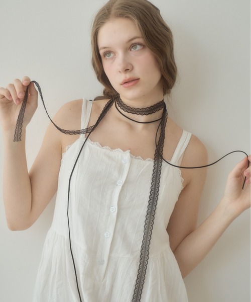 Birthday room(バースデイルーム)の「コットンキャミワンピース/cotton camisole onepiece(ワンピース・レディース・ホワイト・FREE)」の21枚目の写真