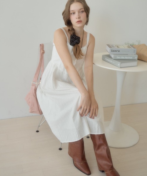 Birthday room(バースデイルーム)の「コットンキャミワンピース/cotton camisole onepiece(ワンピース・レディース・ホワイト・FREE)」の20枚目の写真