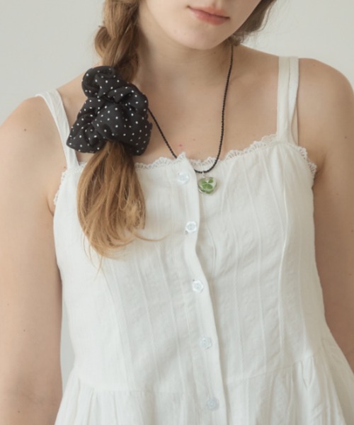 Birthday room(バースデイルーム)の「コットンキャミワンピース/cotton camisole onepiece(ワンピース・レディース・ホワイト・FREE)」の4枚目の写真