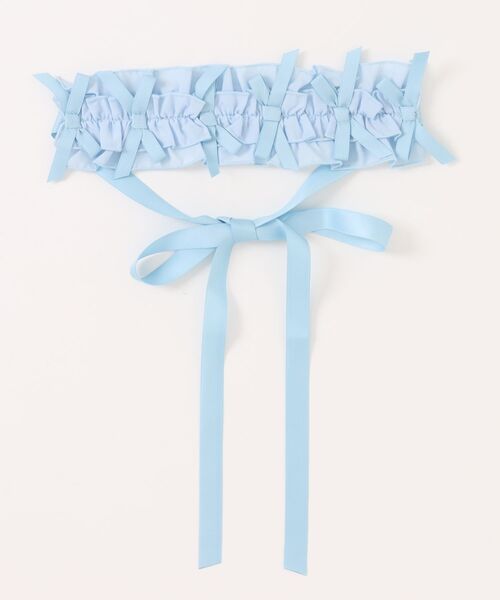 Chalmiere(シャルミエール)の「フリルヘッドドレス(その他ヘアアクセサリー・レディース・サックスブルー/ピンク/グリーン・FREE)」の1枚目の写真