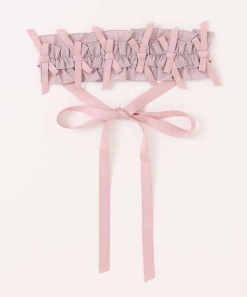 Chalmiere(シャルミエール)の「フリルヘッドドレス(その他ヘアアクセサリー・レディース・サックスブルー/ピンク/グリーン・FREE)」の3枚目の写真