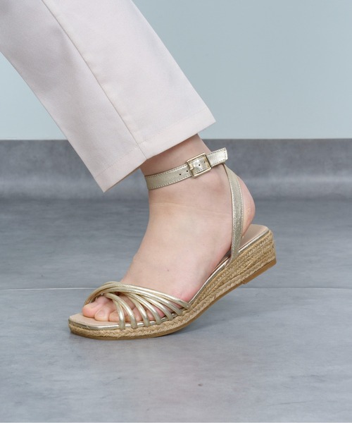 GAIMO（ガイモ）の「【GAIMO/ガイモ】エスパドリーユ 　ウェッジサンダル（サンダル・レディース・グレー/ゴールド・36/37/38/39）」の15枚目の写真