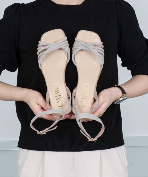 GAIMO（ガイモ）の「【GAIMO/ガイモ】エスパドリーユ 　ウェッジサンダル（サンダル・レディース・グレー/ゴールド・36/37/38/39）」の19枚目の写真