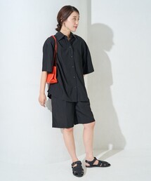 限定展開 ワッシャー加工 半袖 シャツ ショーツ セットアップ