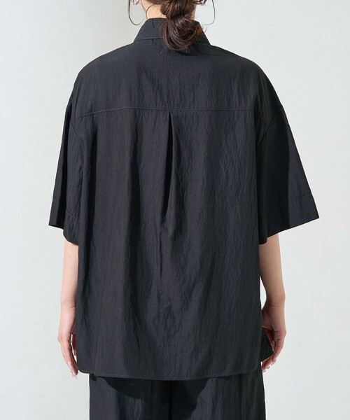 セール】限定展開 ワッシャー加工 半袖 シャツ ショーツ セットアップ