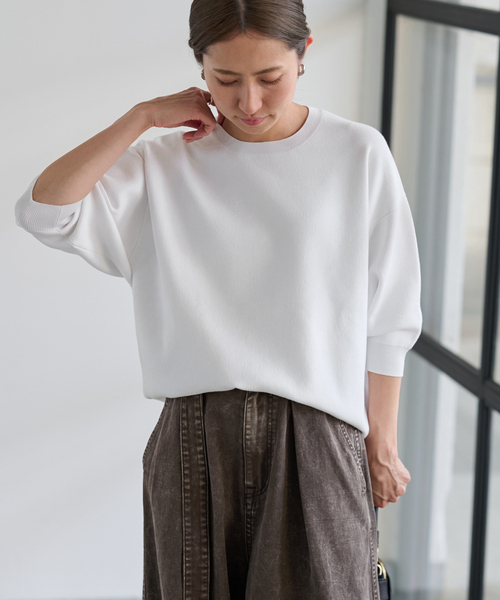 FRAMEWORK ウォッシャブルスムースプルオーバー 24SS 定価1.7万 フレームワーク FRAMeWORK ≪一部カラーWEB限定・追加