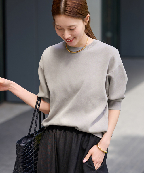 ≪WEB限定追加≫ウォッシャブルスムースプルオーバー（ニット