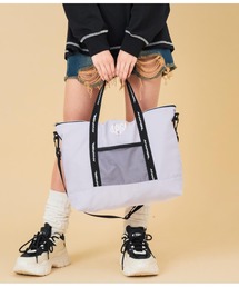 ANAP GｉRL（アナップガール）の「ホログラムハートワッペン付 2WAY トートバッグ（トートバッグ・キッズ）」