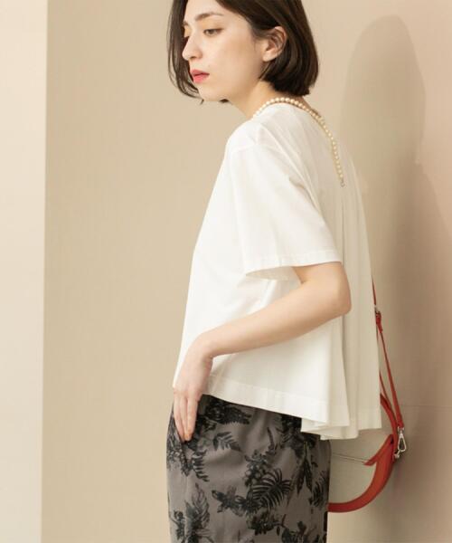 セール】バックフレアショートTシャツ【洗濯機洗い可】（Tシャツ