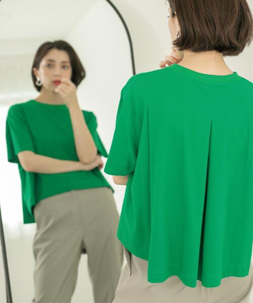 セール】バックフレアショートTシャツ【洗濯機洗い可】（Tシャツ