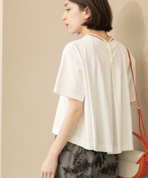 OPAQUE.CLIP | バックフレアショートTシャツ【洗濯機洗い可】(Tシャツ/カットソー)