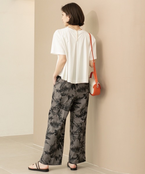 OPAQUE.CLIP（オペークドットクリップ）の「バックフレアショートTシャツ【洗濯機洗い可】（Tシャツ/カットソー・レディース・ホワイト/グリーン/ブラック/ブラウン系その他・38/40/42/36）」の19枚目の写真