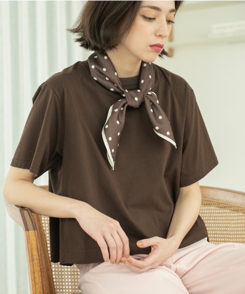 セール】バックフレアショートTシャツ【洗濯機洗い可】（Tシャツ