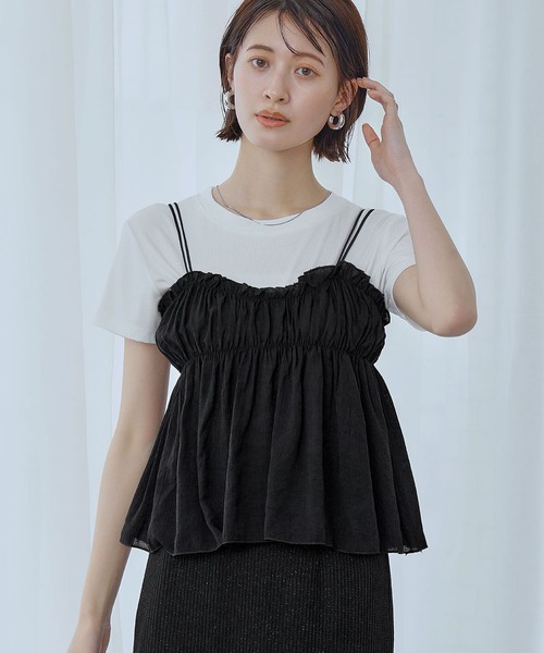セール】【2025SS】シフォンキャミセットTシャツ セット（T