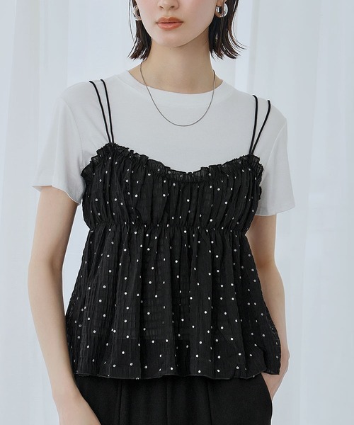 セール】【2025SS】シフォンキャミセットTシャツ セット（T