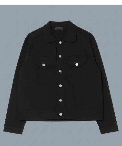 Rinascente(リナシェンテ)の「【Rinascente/リナシェンテ】Tracker Knit Jacket ""BILL"" トラッカージャケット ニット(ニット/セーター・メンズ・ネイビー/ホワイト/ライトグレー/ブラック・MEDIUM/LARGE/X-LARGE)」の1枚目の写真
