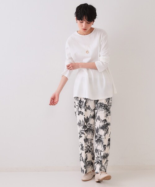 OPAQUE.CLIP(オペークドットクリップ)の「《ツインセット》シャーリングビスチェ×ロングTシャツ【洗濯機洗い可】(その他トップス・レディース・ベージュ系その他7/ブラック系4・38/40/42)」の12枚目の写真