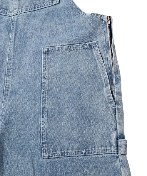 PUNYUS（プニュズ）の「ダメージデニムオーバーオール（サロペット/オーバーオール・レディース・ライトブルー・2/3/4/1）」の13枚目の写真