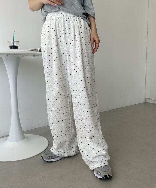 セール】ドット柄ワイドパンツ（その他パンツ）｜CLEA（クレア）の
