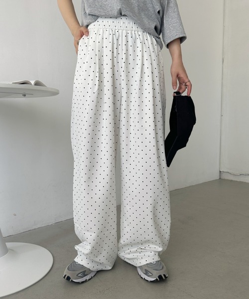 セール】ドット柄ワイドパンツ（その他パンツ）｜CLEA（クレア）の