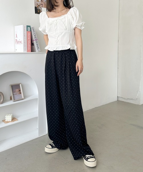 セール】ドット柄ワイドパンツ（その他パンツ）｜CLEA（クレア）の