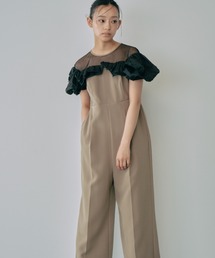 リボンフリル パンツドレス / ribbon frills pants dress