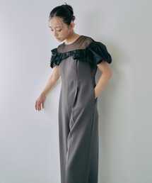 リボンフリル パンツドレス / ribbon frills pants dress