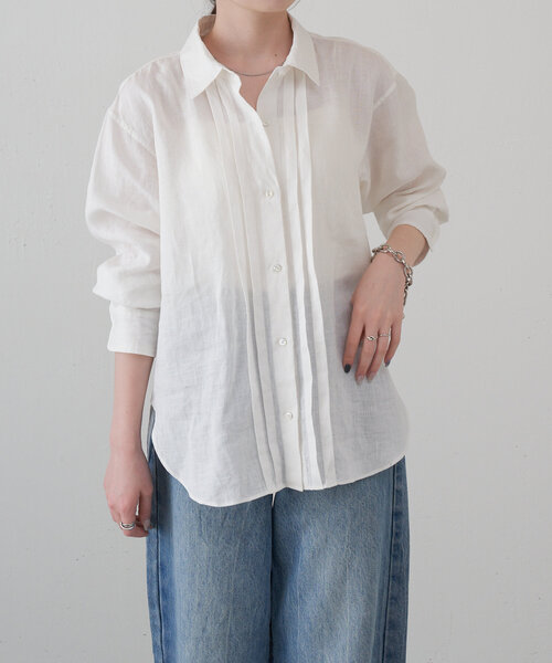 russet / ラシット [日本製]ギャザーシャツ russet ブラウス シャツ 「日本製」ギャザーシャツ レディース