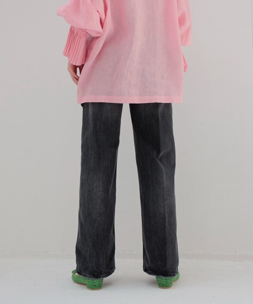 DRESSLAVE（ドレスレイブ）の「HAIKURE / WINONA SPIDER BLACK ASIAN FIT(ブラックストレートデニム HEW03326DF119L.790)（デニムパンツ・レディース・ブラック・24/23）」の3枚目の写真