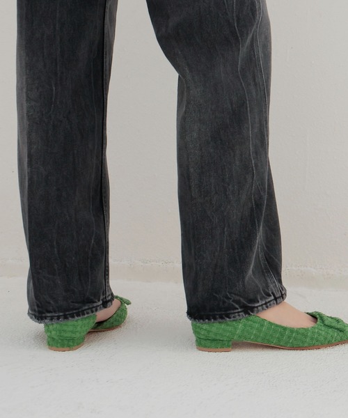 DRESSLAVE（ドレスレイブ）の「HAIKURE / WINONA SPIDER BLACK ASIAN FIT(ブラックストレートデニム HEW03326DF119L.790)（デニムパンツ・レディース・ブラック・24/23）」の7枚目の写真