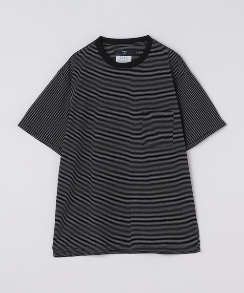SHIPS Colors(シップス カラーズ)の「SHIPS Colors:CAVE(R) ボーダー Tシャツ◇(Tシャツ/カットソー・メンズ・ネイビー/ライトホワイト/ブラック・MEDIUM/LARGE/X-LARGE)」の4枚目の写真