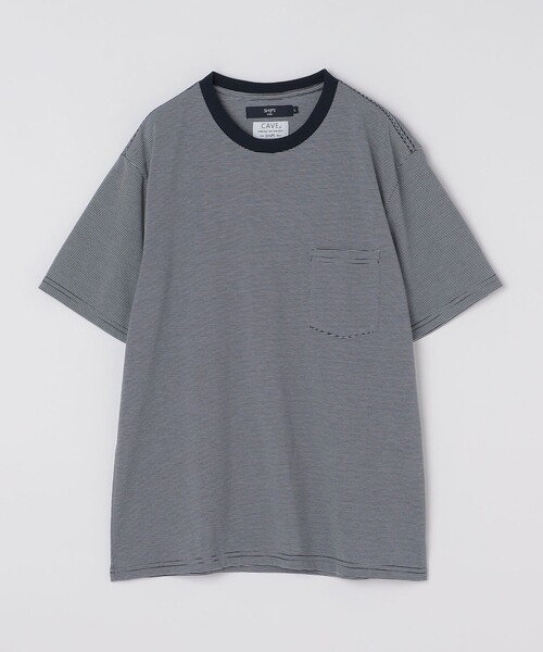 SHIPS Colors(シップス カラーズ)の「SHIPS Colors:CAVE(R) ボーダー Tシャツ◇(Tシャツ/カットソー・メンズ・ネイビー/ライトホワイト/ブラック・MEDIUM/LARGE/X-LARGE)」の5枚目の写真