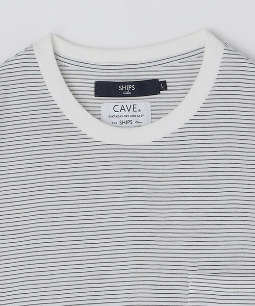 SHIPS Colors(シップス カラーズ)の「SHIPS Colors:CAVE(R) ボーダー Tシャツ◇(Tシャツ/カットソー・メンズ・ネイビー/ライトホワイト/ブラック・MEDIUM/LARGE/X-LARGE)」の8枚目の写真