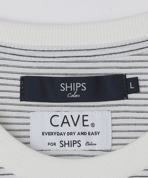 SHIPS Colors(シップス カラーズ)の「SHIPS Colors:CAVE(R) ボーダー Tシャツ◇(Tシャツ/カットソー・メンズ・ネイビー/ライトホワイト/ブラック・MEDIUM/LARGE/X-LARGE)」の9枚目の写真