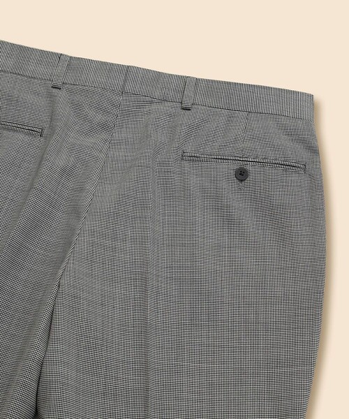 BROOKS BROTHERS(ブルックスブラザーズ)の「Brooks Brothers Explorer ウール ハウンドトゥース プレーンフロント トラウザーズ Classic(スラックス・メンズ・グレー・32inch/30inch/34inch/36inch/31inch/29inch/33inch/35inch/37inch)」の3枚目の写真