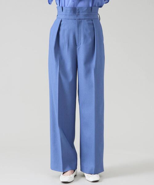Tiara（ティアラ）の「ウエストタックワイドパンツ（その他パンツ・レディース・ネイビー/ライトブルー・3/2）」の11枚目の写真