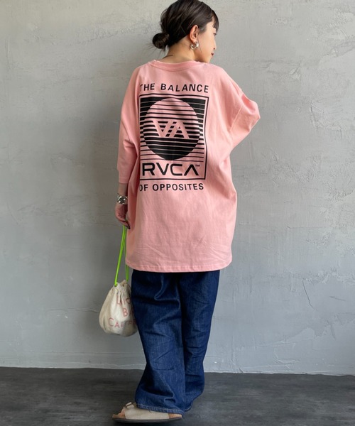 RVCA（ルーカ）の「[RVCA/ルーカ] BLINDER BOX バックプリント ショートスリーブTシャツ（Tシャツ/カットソー・レディース・ピンク/ホワイト/ブラック・M/L/XL）」の4枚目の写真