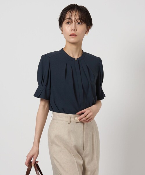 「green label relaxing」 半袖ブラウス FREE ブルー レディース green label relaxing 「green relaxing」 半袖ブラウス FREE