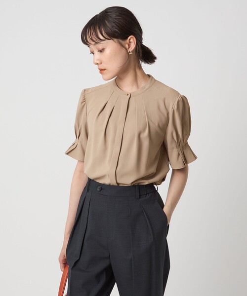 「green label relaxing」 半袖ブラウス FREE ライトグレー レディース green label relaxing 「green relaxing」 半袖ブラウス FREE