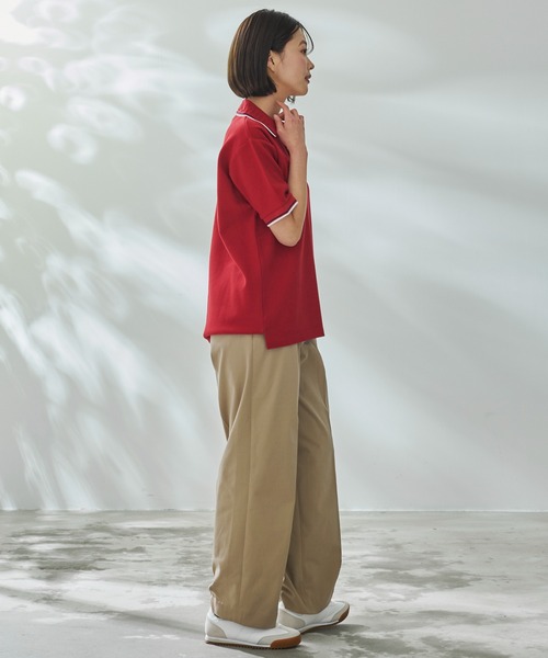 Arnold Palmer（アーノルドパーマー）の「シェア APエンボス ライン ポロシャツ（ポロシャツ・レディース・ホワイト/ダークネイビー/レッド/ブラック・LL/L/M/S/XS）」の21枚目の写真