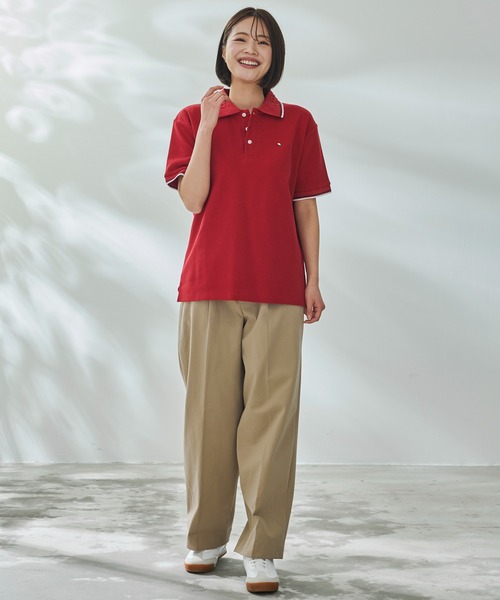 Arnold Palmer（アーノルドパーマー）の「シェア APエンボス ライン ポロシャツ（ポロシャツ・レディース・ホワイト/ダークネイビー/レッド/ブラック・LL/L/M/S/XS）」の20枚目の写真