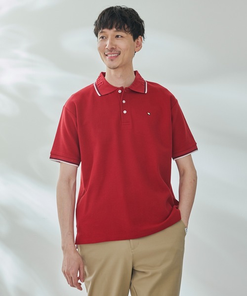 Arnold Palmer（アーノルドパーマー）の「シェア APエンボス ライン ポロシャツ（ポロシャツ・レディース・ホワイト/ダークネイビー/レッド/ブラック・LL/L/M/S/XS）」の16枚目の写真