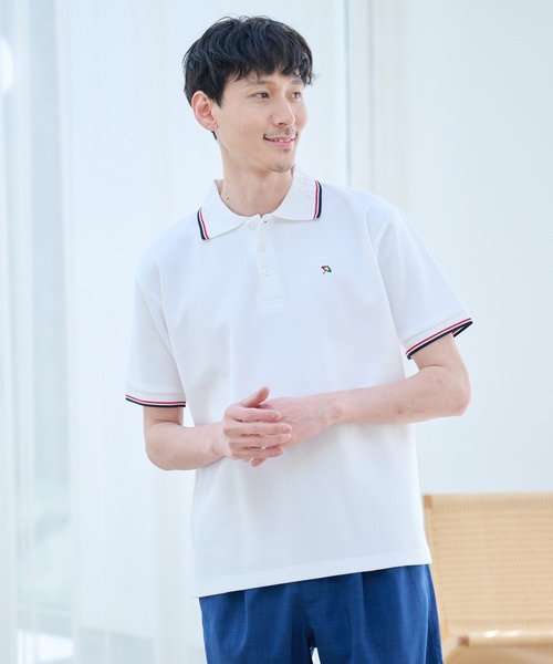 Arnold Palmer（アーノルドパーマー）の「シェア APエンボス ライン ポロシャツ（ポロシャツ・レディース・ホワイト/ダークネイビー/レッド/ブラック・LL/L/M/S/XS）」の6枚目の写真