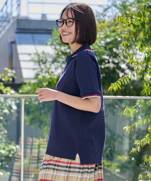 Arnold Palmer（アーノルドパーマー）の「シェア APエンボス ライン ポロシャツ（ポロシャツ・レディース・ホワイト/ダークネイビー/レッド/ブラック・LL/L/M/S/XS）」の14枚目の写真