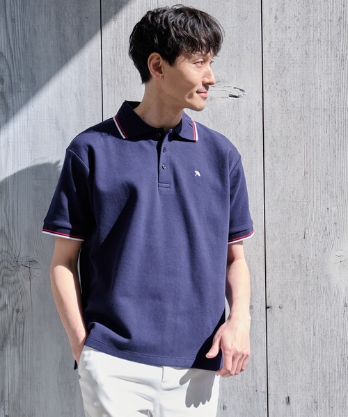 Arnold Palmer（アーノルドパーマー）の「シェア APエンボス ライン ポロシャツ（ポロシャツ・レディース・ホワイト/ダークネイビー/レッド/ブラック・LL/L/M/S/XS）」の12枚目の写真